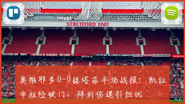奥维耶多0-0赫塔菲半场战报：凯拉中柱险破门，拜利伤退引担忧